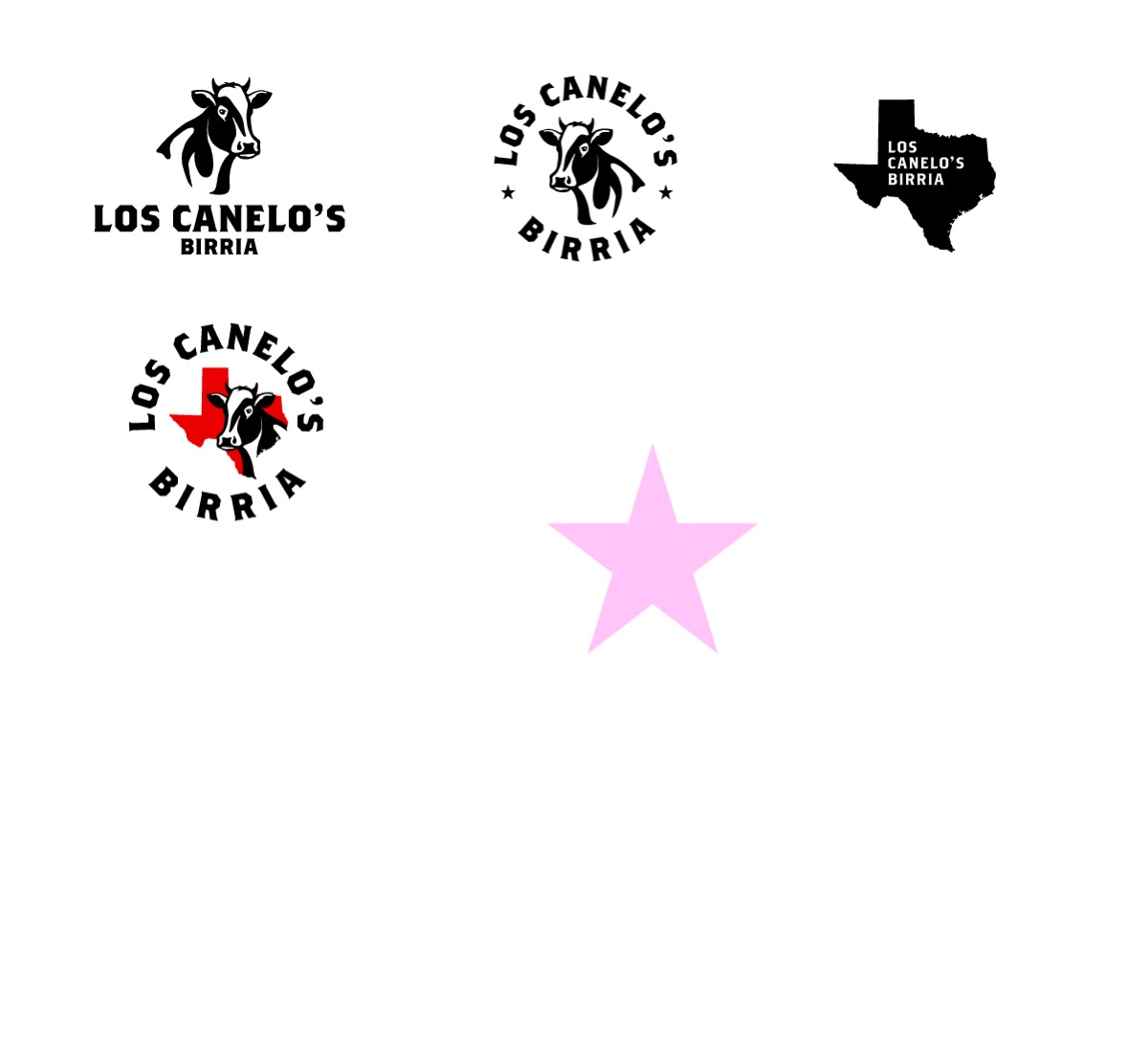 Los Canelo's Birria identity. Los Canelos branding study board 3.