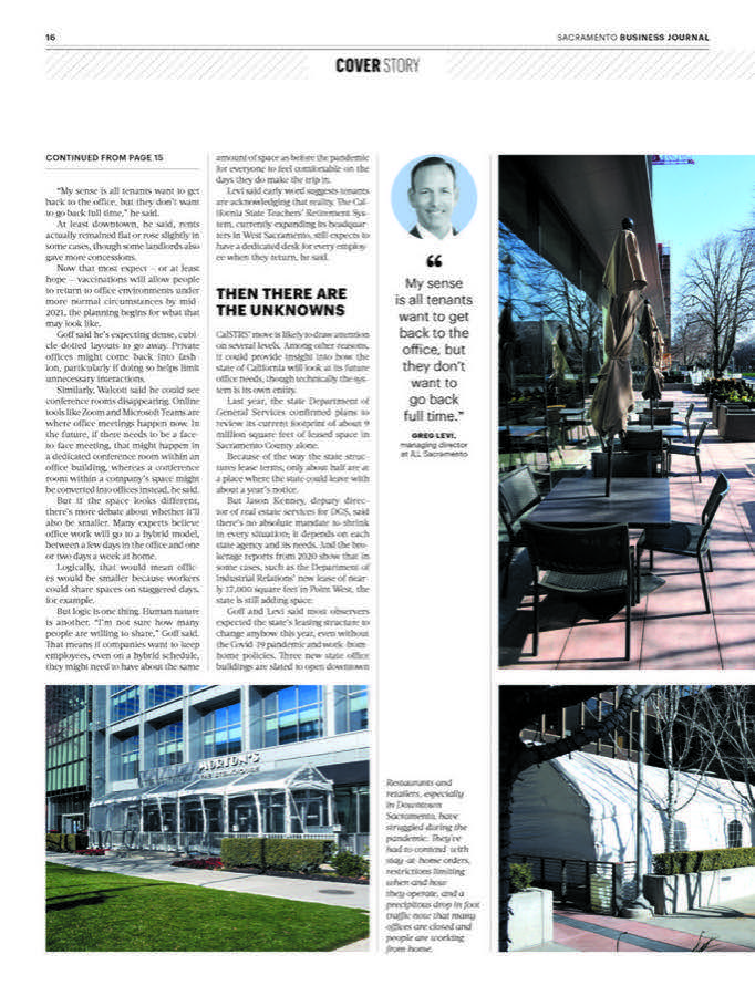 Sacramento Business Journal digital edition, Jan 2021. Covers and feature spreads sample 5.