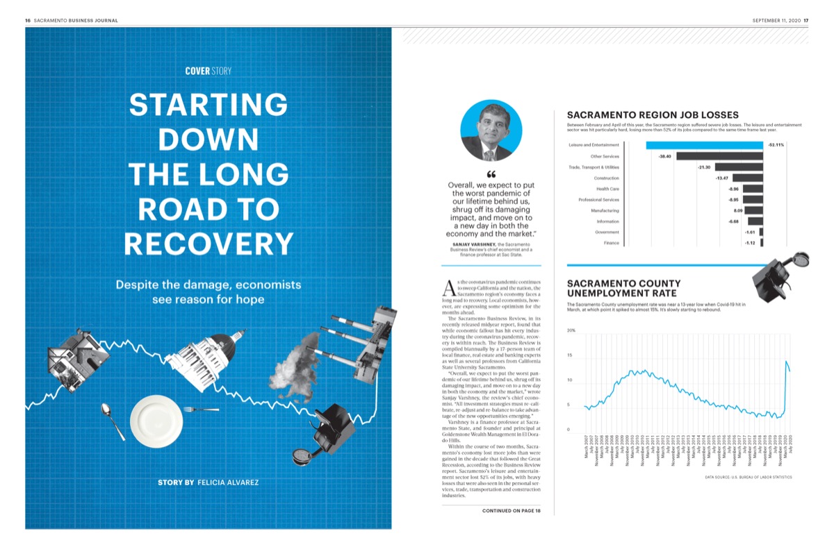 Sacramento Business Journal, Sep 2020. Covers and feature spreads sample 18.